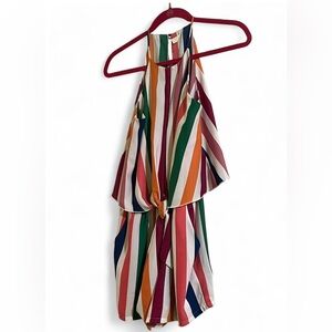 Multicolor Striped Romper